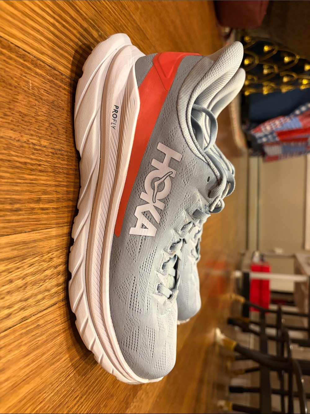 HOKA Mach 4 Women’s Running Shoes Size 11 Gray/Coral